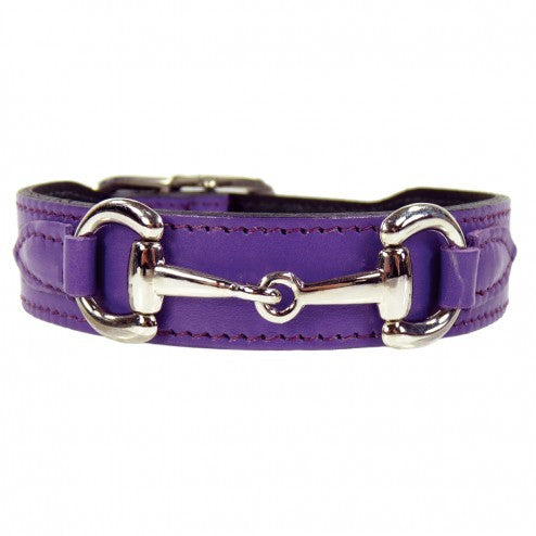 BELMONT IN LAVENDER & NICKEL DOG COLLAR, Collars - Bones Bizzness