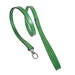 BELMONT IN KELLY GREEN & NICKEL DOG COLLAR, Collars - Bones Bizzness