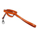 BELMONT IN TANGERINE & NICKEL DOG COLLAR, Collars - Bones Bizzness