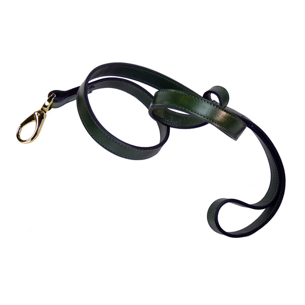 HAMILTON COLLECTION DOG LEAD IN IVY GREEN & GOLD, Leash - Bones Bizzness