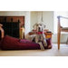 HOUNDSTOOTH CAYENNE RED LOUNGE  DOG BED, Beds - Bones Bizzness