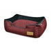 HOUNDSTOOTH CAYENNE RED LOUNGE  DOG BED, Beds - Bones Bizzness