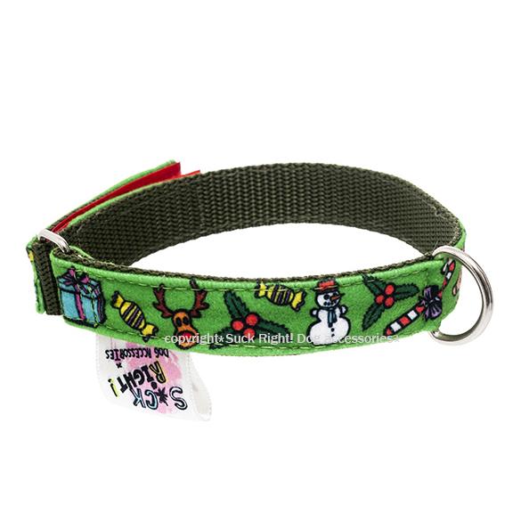 JINGLE BELLS TEXTILE DOG COLLAR