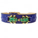 LEAP FROG IN COBALT BLUE DOG COLLAR