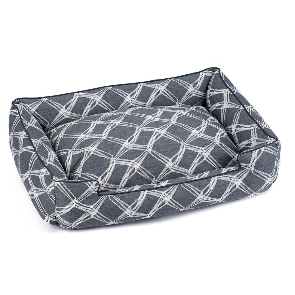 CROSBY CHARCOAL LOUNGE DOG BED, Beds - Bones Bizzness