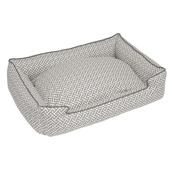 HERA GREY LOUNGE DOG BED, Beds - Bones Bizzness