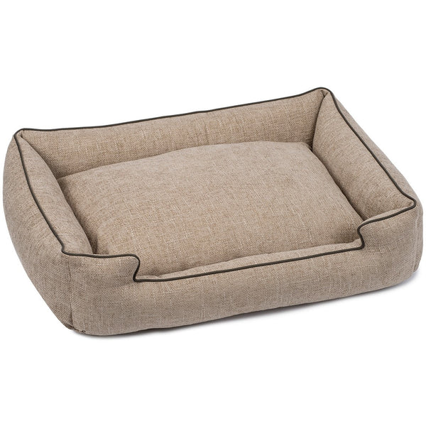 HARPER SANDSTONE LOUNGE DOG BED, Beds - Bones Bizzness