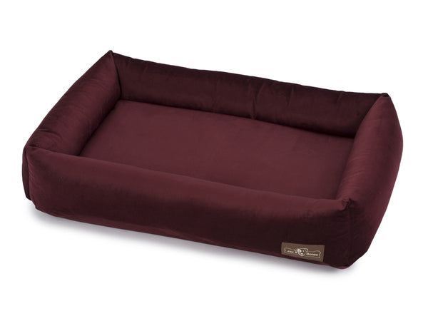 VINTAGE MAROON MEMORY FOAM CUDDLER BED, Beds - Bones Bizzness