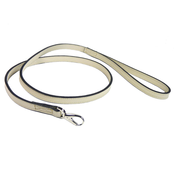 ATHENA EGGSHELL & NICKEL DOG LEAD, Leash - Bones Bizzness