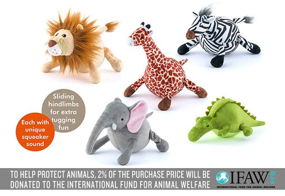 SAFARI DOG TOY COLLECTION, Toys - Bones Bizzness