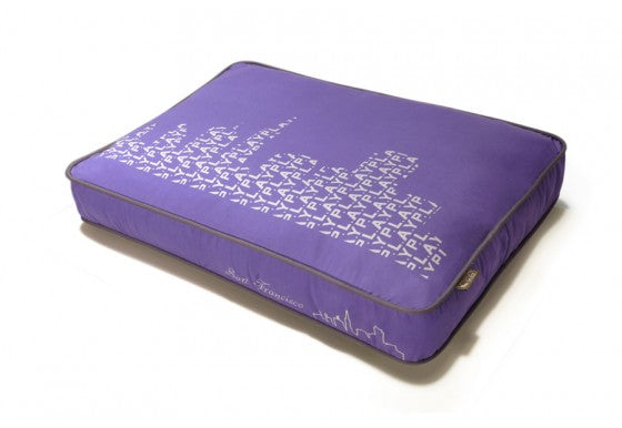 SFYLINE DOG BED - LILAC/SILVER, Beds - Bones Bizzness