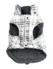 WHITE PLAID SHEARLING PUFFER VEST COAT, Coats - Bones Bizzness