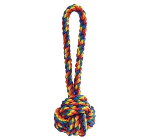 RAINBOW 3" CELTIC KNOT DOG TOY