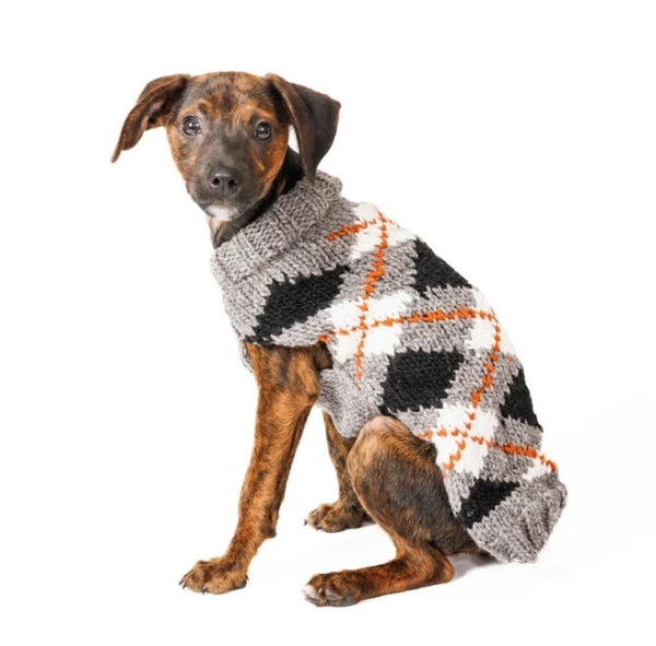 ALPACA ARGYLE DOG SWEATER