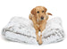 ARCTIC SHAG RECTANGULAR FAUX FUR DOG PILLOW BED