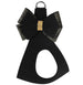 BLACK GLITZERATI DOUBLE NOUVEAU BOW STEP-IN DOG HARNESS