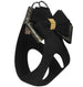 BLACK GLITZERATI DOUBLE NOUVEAU BOW STEP-IN DOG HARNESS