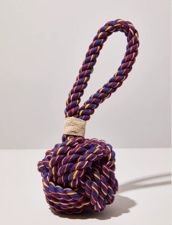 RED BOHO 5" CELTIC KNOT TIE DOG TOY