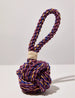 RED BOHO 5" CELTIC KNOT TIE DOG TOY