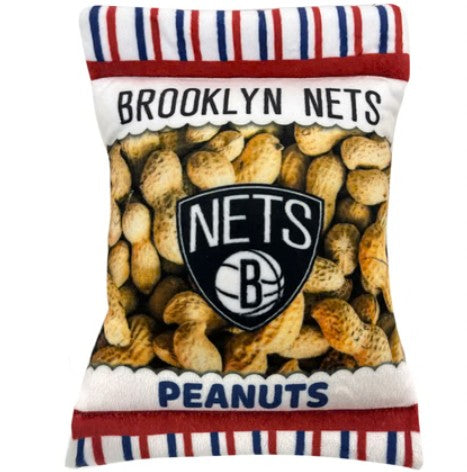 BROOKLYN NETS PEANUT BAG DOG TOY