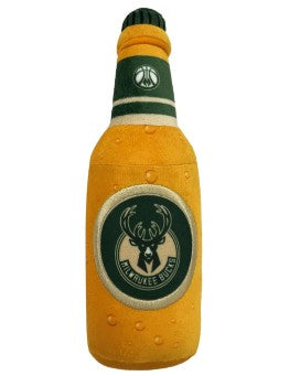 MILWAUKEE BUCKS BOTTLE DOG TOY
