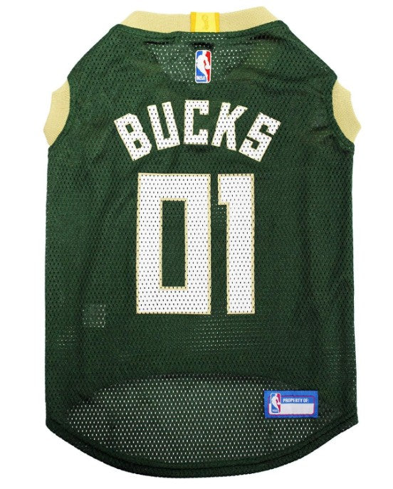 MILWAUKEE BUCKS MESH DOG JERSEY