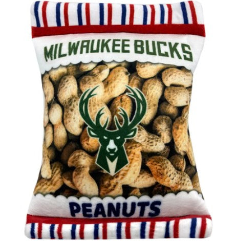 MILWAUKEE BUCKS PEANUT BAG DOG TOY