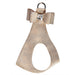 CHAMPAGNE GLITZERATI BIG BOW STEP-IN DOG HARNESS