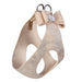 CHAMPAGNE GLITZERATI BIG BOW STEP-IN DOG HARNESS