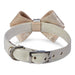 CHAMPAGNE GLITZERATI NOUVEAU BOW DOG COLLAR