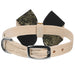 CHAMPAGNE GLITZERATI PINWHEEL BOW DOG COLLAR
