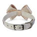 CHAMPAGNE GLITZERATI 3-ROW GILTMORE DOG COLLAR