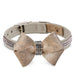 CHAMPAGNE GLITZERATI 3-ROW GILTMORE DOG COLLAR