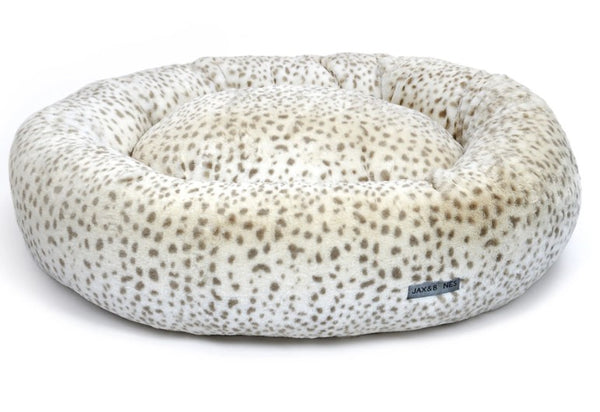 CHEETAH DONUT DOG BED