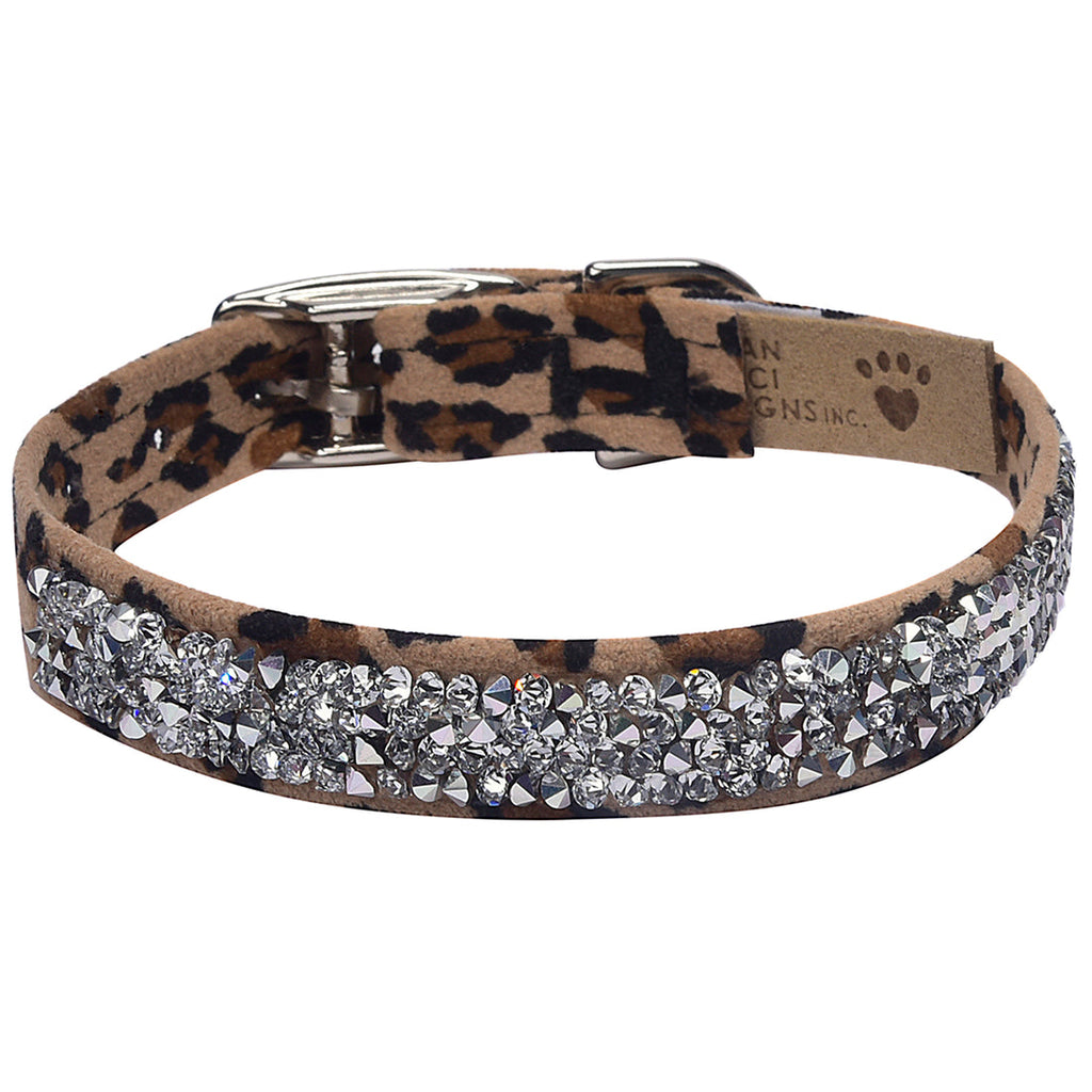 CHEETAH COUTURE CRYSTAL ROCKS DOG COLLAR
