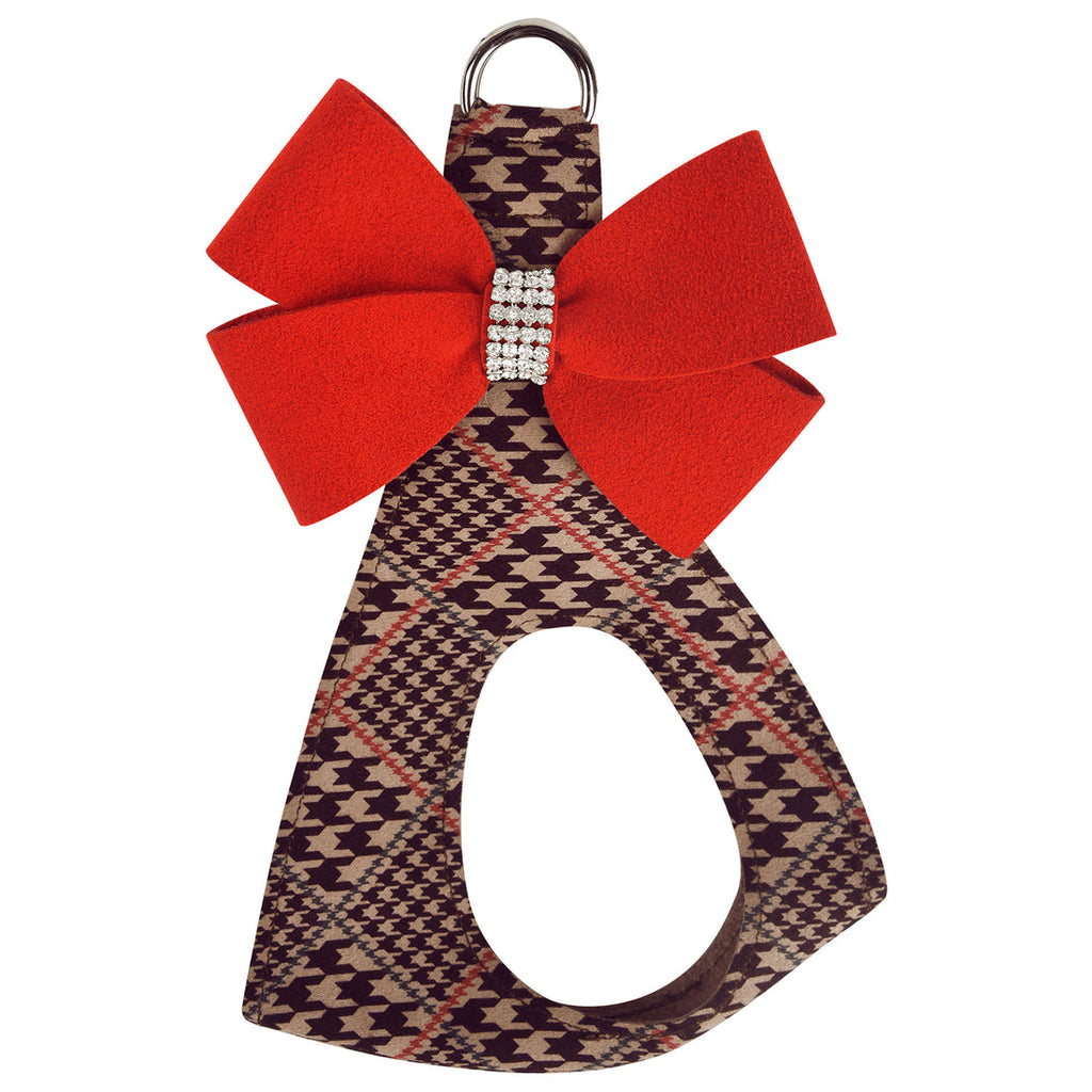 RED PEPPER NOUVEAU BOW STEP-IN DOG HARNESS