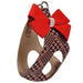 RED PEPPER NOUVEAU BOW STEP-IN DOG HARNESS