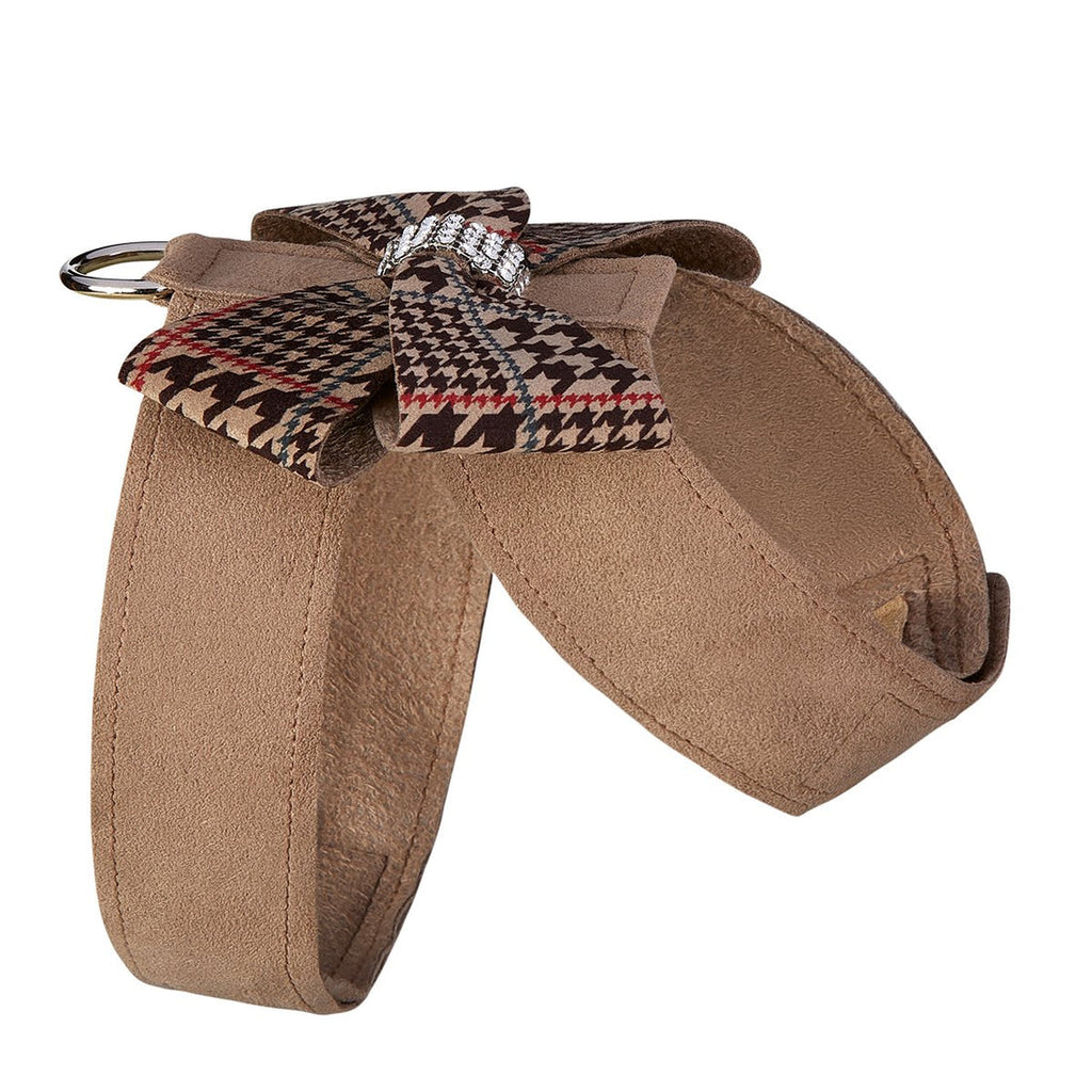 FAWN GLEN HOUNDSTOOTH NOUVEAU BOW TINKIE DOG HARNESS