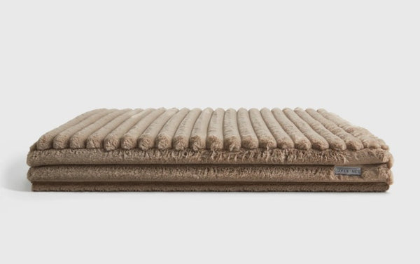 CORDUROY TAUPE XL ORTHO DOG PILLOW BED