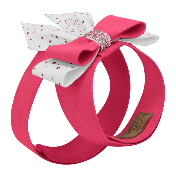 PINK IS LOVE DOUBLE TAIL BOW TINKIE DOG HARNESS