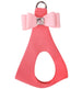 ELECTRIC PINK W/ PUPPY PINK BIG BOW STEP-IN DOG HARNESS