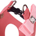 ELECTRIC PINK W/ PUPPY PINK BIG BOW STEP-IN DOG HARNESS