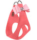 ELECTRIC PINK W/ PUPPY PINK BIG BOW STEP-IN DOG HARNESS
