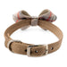 SCOTTY DOE PLAID NOUVEAU BOW DOG COLLAR