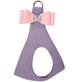 FRENCH LAVENDER W/ PUPPY PINK BIG BOW STEP-IN DOG HARNESS