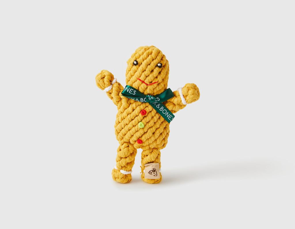 GINGERBREAD MAN ROPE DOG TOY