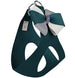 GLAM EMERALD PINWHEEL BOW STEP IN DOG HARNESS