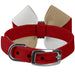 GLAM RED & SAHARA PINWHEEL BOW DOG COLLAR