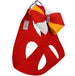 GLAM RED PEPPER PINWHEEL BOW STEP IN DOG HARNESS