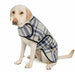GRAY & BLUE PLAID BLANKET DOG COAT